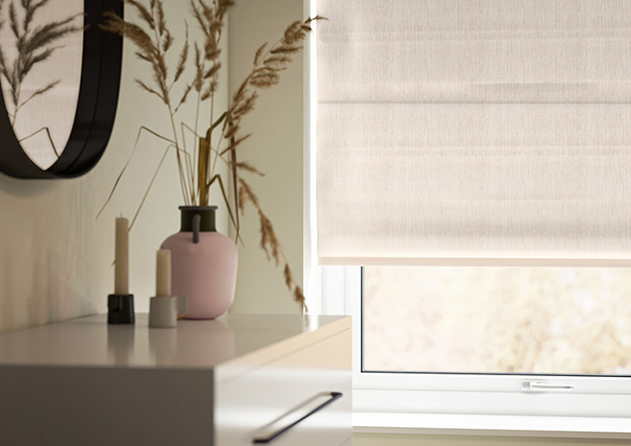 Atina (Blackout), Oatmeal - Twist&Fit Roman Blind - Image 5